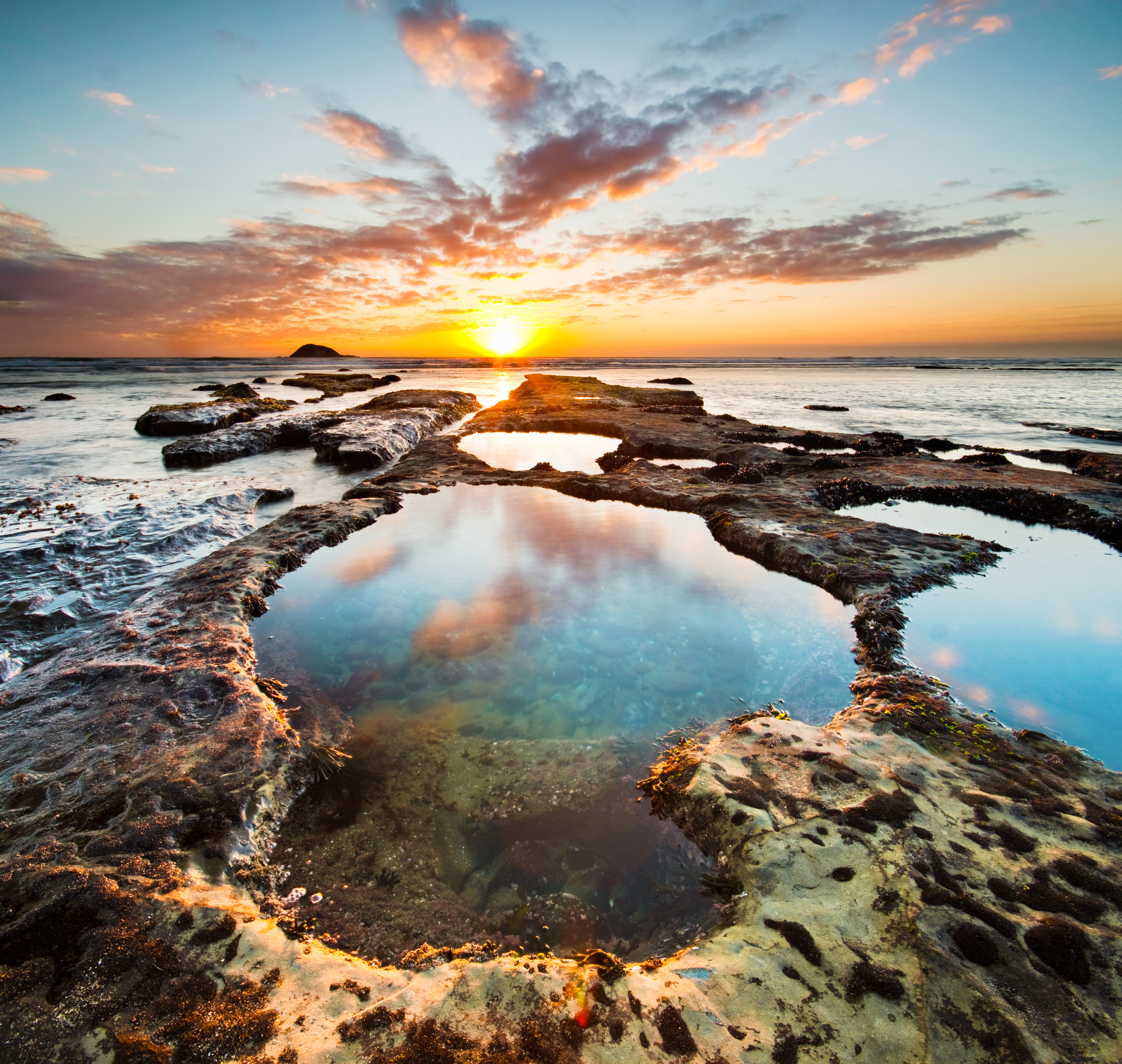 Pools at Maori Bay